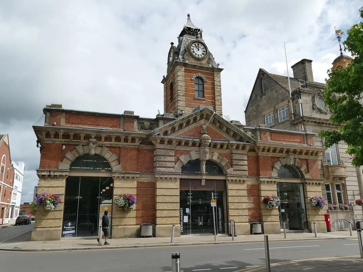 Crewe: a great railway junction of converging tracks, signals and engine sheds