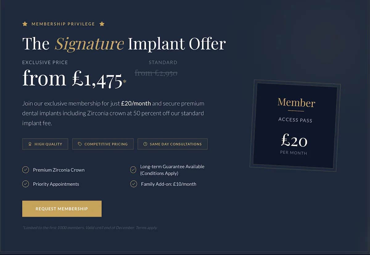 Dental Implants London — photo from their Google listing