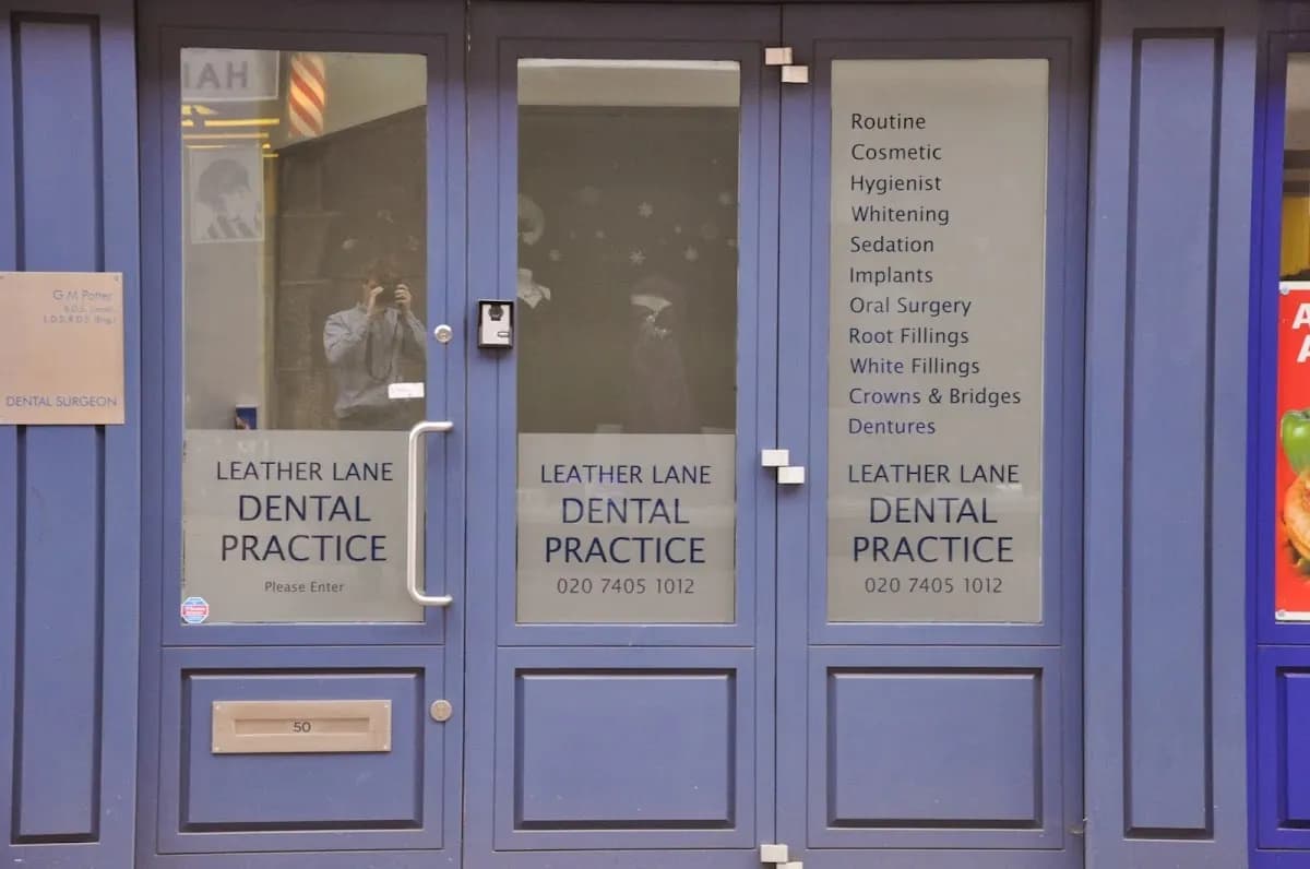 Leather Lane Dental Practice — photo from their Google listing