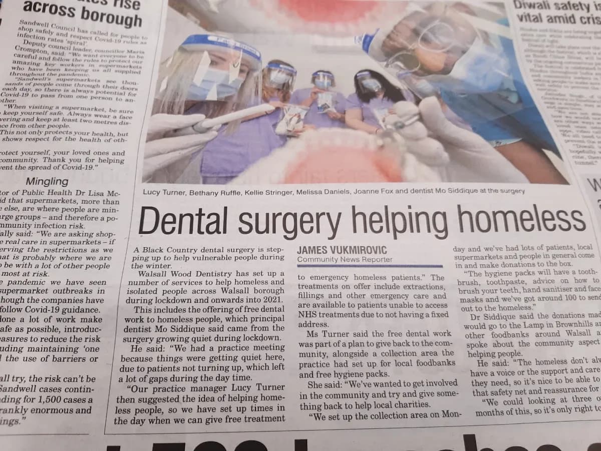 Walsall Wood Dentistry — photo from their Google listing